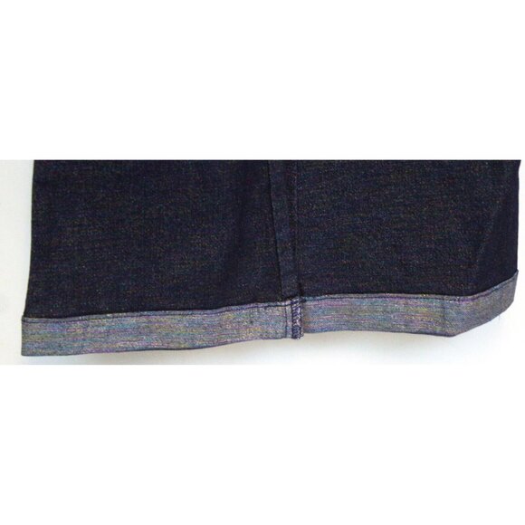 NWT GAP Girl's Black Sparkly Glittery Jeans Size 5 Hook & Zip Closure Belt Loops - Picture 2 of 12